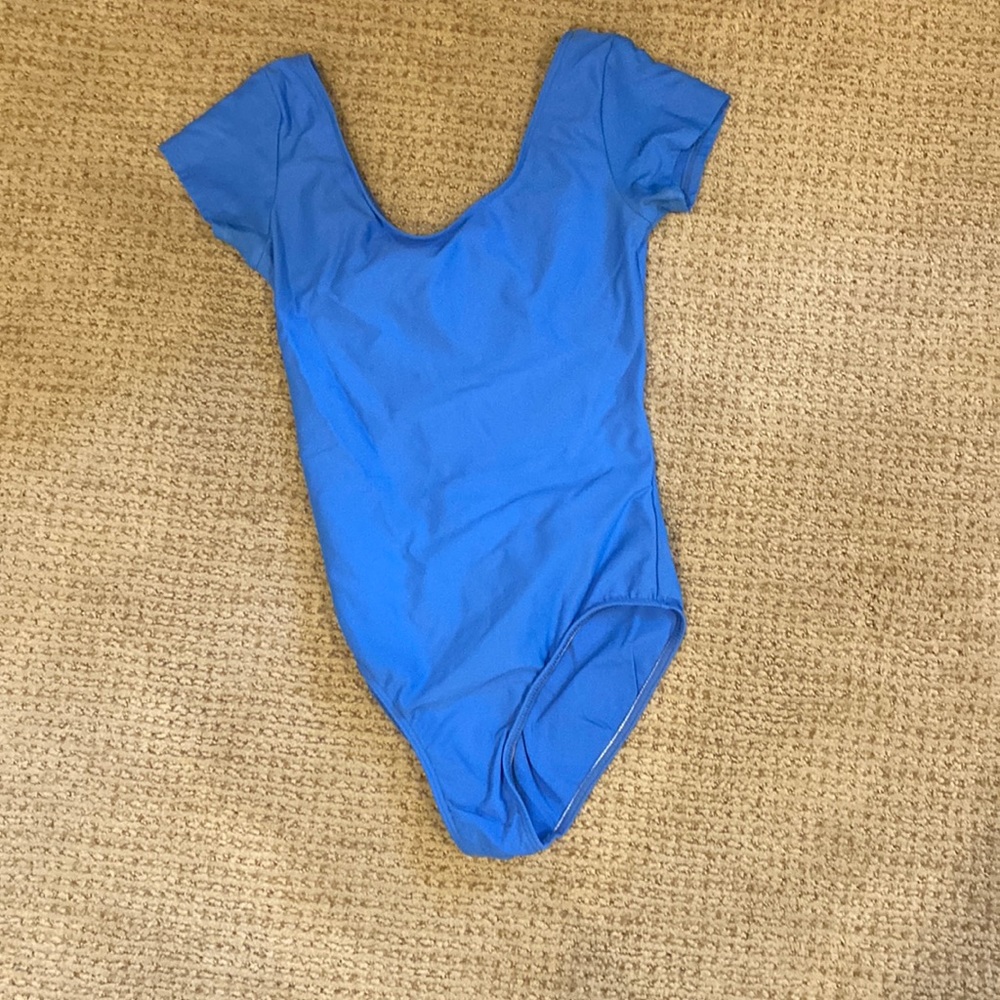 blue leotard